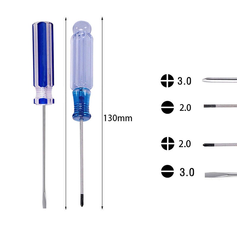 Buspoll small screwdriver tool flat head and Phillips ((PH0/PH00) used to repair toys, musical instruments, microphones loose screws - Image 2